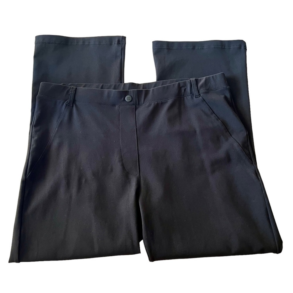 Yogipace NEW Black Stretch Pull On Straight Leg Yoga Dress Pants Womens XXL - Picture 9 of 12